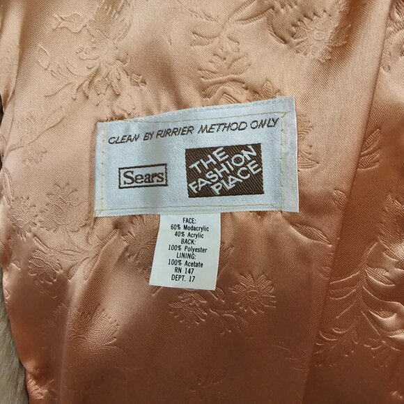 Vintage 1950's Faux Fur Short Coat - Picture 2 of 5